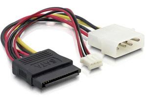 Cablu Y alimentare SATA-Molex-4 pini, Delock 84420 - Pret | Preturi Cablu Y alimentare SATA-Molex-4 pini, Delock 84420