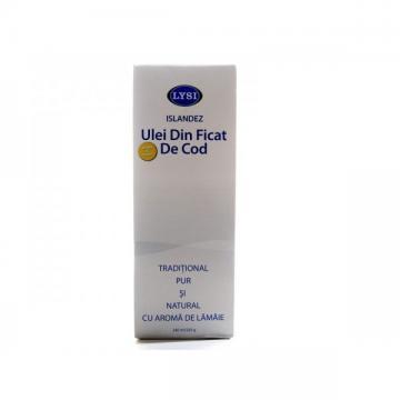 Lysi Ulei Ficat de Cod (aroma de lamaie) 240ml - Pret | Preturi Lysi Ulei Ficat de Cod (aroma de lamaie) 240ml