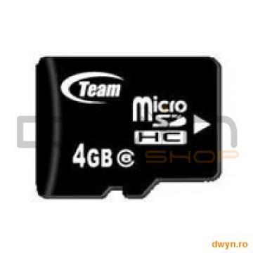 TEAM GROUP MICRO SDHC 4GB CLASS 4 RETAIL W/1Adapter - Pret | Preturi TEAM GROUP MICRO SDHC 4GB CLASS 4 RETAIL W/1Adapter