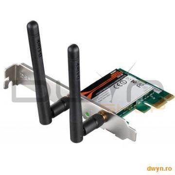 D-Link, Placa retea Wireless N dual-band, PCIe - Pret | Preturi D-Link, Placa retea Wireless N dual-band, PCIe