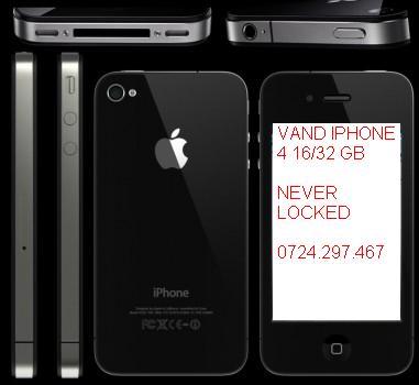 VAND iPHONE 4 32 GB SIGILAT NEVERLOCKED PE STOC 0724.297.467 - Pret | Preturi VAND iPHONE 4 32 GB SIGILAT NEVERLOCKED PE STOC 0724.297.467