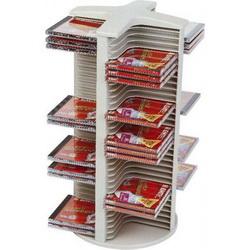 Suport vertical stocare 144 CD/DVD cu carcasa jewel, STEY - gri - Pret | Preturi Suport vertical stocare 144 CD/DVD cu carcasa jewel, STEY - gri