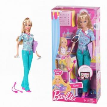 Papusa Barbie Eu pot fi Asistenta Medicala - Pret | Preturi Papusa Barbie Eu pot fi Asistenta Medicala