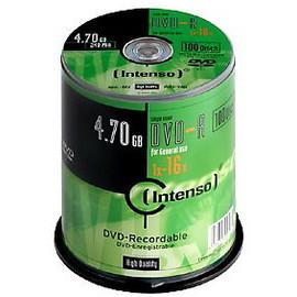 DVD-R 4.7 GB Intenso 100 bucati Cake box - Pret | Preturi DVD-R 4.7 GB Intenso 100 bucati Cake box