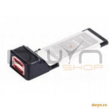 EXPRESS CARD adaptor 2 x eSATA GEMBIRD PCMCIAX-ESATA22 - Pret | Preturi EXPRESS CARD adaptor 2 x eSATA GEMBIRD PCMCIAX-ESATA22