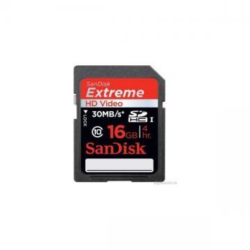 Card memorie SanDisk 16GB Extreme HD Video SDHC, SDSDX-016G-X46 - Pret | Preturi Card memorie SanDisk 16GB Extreme HD Video SDHC, SDSDX-016G-X46