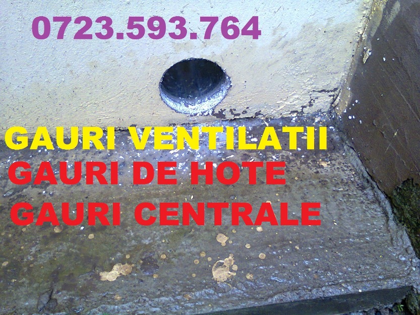 gauri in ziduri de beton de hota centrala 0723593764 - Pret | Preturi gauri in ziduri de beton de hota centrala 0723593764