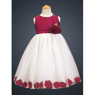 Rochie de gala fete petala de trandafir - Pret | Preturi Rochie de gala fete petala de trandafir
