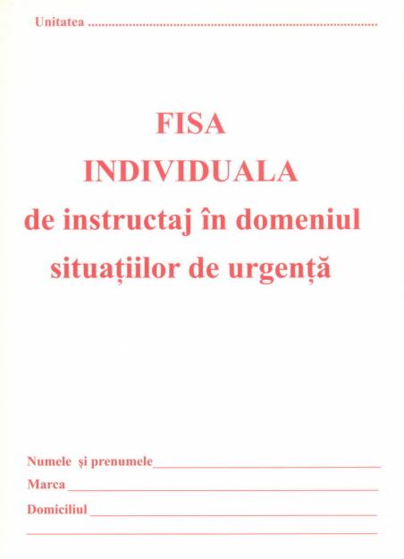 Fise Tipizate A5 - Protectia Muncii Si PSI - Pret | Preturi Fise Tipizate A5 - Protectia Muncii Si PSI