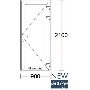 Usa de interior PVC Schuco cu sticla termopan ornament - Pret | Preturi Usa de interior PVC Schuco cu sticla termopan ornament