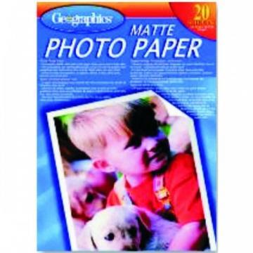 Hartie foto ink jet mata, A4, 210g/mp, 20 coli/set, Geographics - Pret | Preturi Hartie foto ink jet mata, A4, 210g/mp, 20 coli/set, Geographics