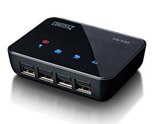 Hub Digitus 4 porturi USB 2.0 over IP, DN-13009-1 - Pret | Preturi Hub Digitus 4 porturi USB 2.0 over IP, DN-13009-1
