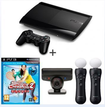 CONSOLA SONY PS3 12GB + JOC SPORTS CHAMPION 2 + 2 MOTION CONTROLLER MOVE + 1 WEBCAM, SO-9294238 - Pret | Preturi CONSOLA SONY PS3 12GB + JOC SPORTS CHAMPION 2 + 2 MOTION CONTROLLER MOVE + 1 WEBCAM, SO-9294238