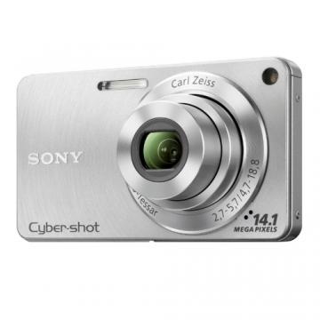 Aparat foto digital Sony Cyber-shot DSC-W350, argintiu + Acumula - Pret | Preturi Aparat foto digital Sony Cyber-shot DSC-W350, argintiu + Acumula
