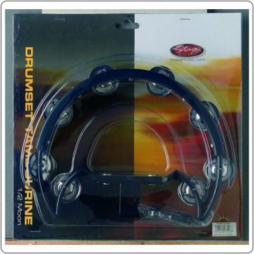 Half moon shaped plastic cutaway tambourine for Hi-hat stand - 1 - Pret | Preturi Half moon shaped plastic cutaway tambourine for Hi-hat stand - 1