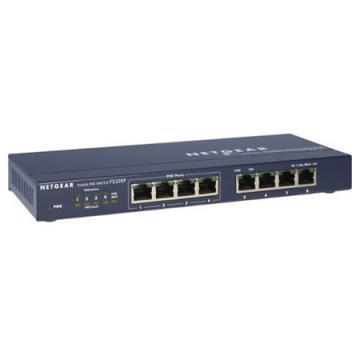 Switch Netgear 8 porturi 10/100Mb/s (4xPoE) FS108PEU - Pret | Preturi Switch Netgear 8 porturi 10/100Mb/s (4xPoE) FS108PEU