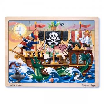 Melissa Doug puzzle lemn Aventura Piratilor - Pret | Preturi Melissa Doug puzzle lemn Aventura Piratilor