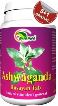 Ashwaganda Rasayan Tab *50tab PROMO 5+1 GRATIS - Pret | Preturi Ashwaganda Rasayan Tab *50tab PROMO 5+1 GRATIS