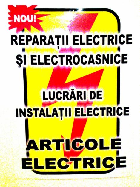 Vinzari si Reparatii electrice & electrocasnice noi si second - Pret | Preturi Vinzari si Reparatii electrice & electrocasnice noi si second