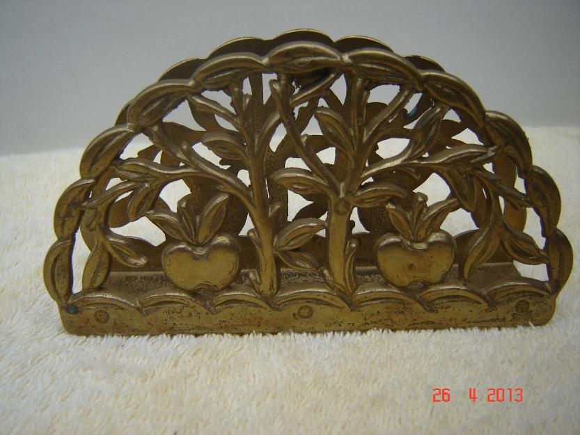 Suport de servetele din bronz masiv (lucrat manual) - Pret | Preturi Suport de servetele din bronz masiv (lucrat manual)