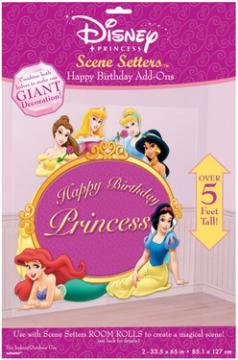 Decoratiune camera Disney Princess Happy Birthday Add On 1.65mx85cm - Pret | Preturi Decoratiune camera Disney Princess Happy Birthday Add On 1.65mx85cm