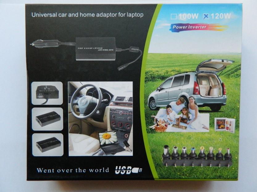 incarcator universal laptop casa + auto 120w (port alimentare usb) - Pret | Preturi incarcator universal laptop casa + auto 120w (port alimentare usb)
