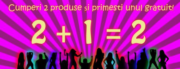 PROMOTIE: 2+1= 2 !!! Cumperi 2 produse si primesti unul gratuit ! - Pret | Preturi PROMOTIE: 2+1= 2 !!! Cumperi 2 produse si primesti unul gratuit !