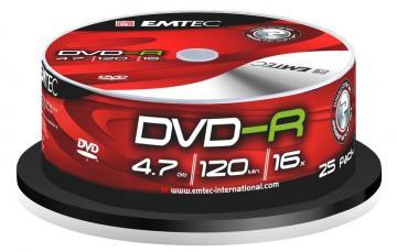 DVD+R 4.7GB 16x spindle 25 bucati Emtec - Pret | Preturi DVD+R 4.7GB 16x spindle 25 bucati Emtec
