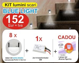 Kit lampi led de culoare albastra – lumini decorative - Pret | Preturi Kit lampi led de culoare albastra – lumini decorative