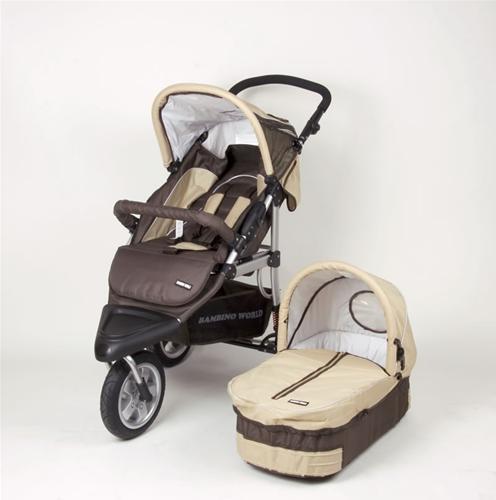 Carucior Bambino World - Kombi Jogger Brown - Pret | Preturi Carucior Bambino World - Kombi Jogger Brown