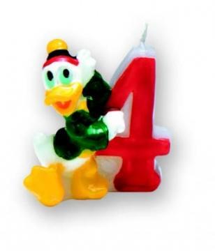 Mickey Mouse - Accesorii Party - Lumanare Cifra 4 - Pret | Preturi Mickey Mouse - Accesorii Party - Lumanare Cifra 4