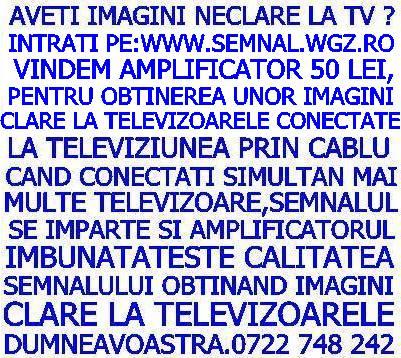 Daca la televiziunea prin cablu vedeti neclar programele la televizor - Pret | Preturi Daca la televiziunea prin cablu vedeti neclar programele la televizor