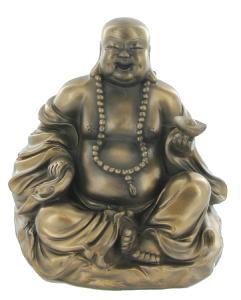 Buddha Holding Yuan Bao, Cold Cast Bronze Sculpture by Beauchamp Bronze - Pret | Preturi Buddha Holding Yuan Bao, Cold Cast Bronze Sculpture by Beauchamp Bronze