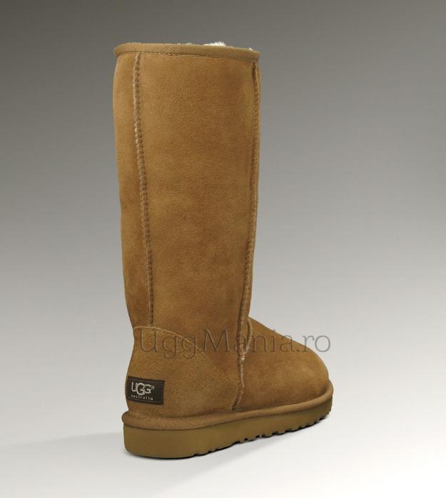 Cizme UGG Australia Inalte Castana piele naturala intoarsa 179 lei - Pret | Preturi Cizme UGG Australia Inalte Castana piele naturala intoarsa 179 lei