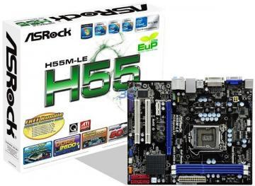 ASRock H55M-LE, QPI 6.4GT/s, DDR1600, Socket 1156, mATX - Pret | Preturi ASRock H55M-LE, QPI 6.4GT/s, DDR1600, Socket 1156, mATX