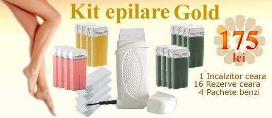 kit 3 epilare gold - Pret | Preturi kit 3 epilare gold