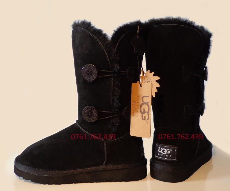 Cizme Ugg Bailey Button piele naturala 100% doar 145 lei - Pret | Preturi Cizme Ugg Bailey Button piele naturala 100% doar 145 lei