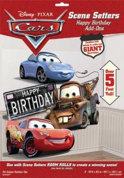 Decoratiune camera Disney Cars Happy Birthday Add On 1.65mx85cm - Pret | Preturi Decoratiune camera Disney Cars Happy Birthday Add On 1.65mx85cm