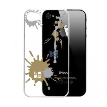 Carcasa iPhone 4, Paint Splash-Gold - Pret | Preturi Carcasa iPhone 4, Paint Splash-Gold