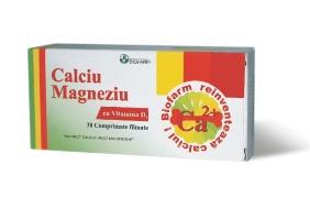Calciu Magneziu D3 *30cpr - Pret | Preturi Calciu Magneziu D3 *30cpr