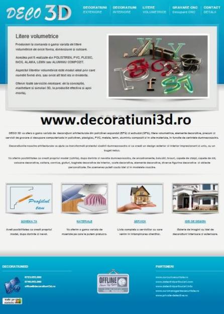 Litere Volumetrice si Decoratiuni din Polistiren - Pret | Preturi Litere Volumetrice si Decoratiuni din Polistiren