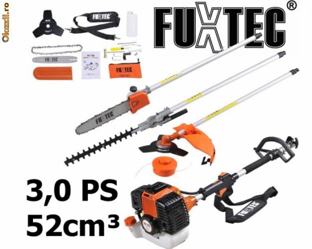 Motocoasa MULTIFUNCTIONALA motocositoare trimmer gazon fan arbusti 3.0 Cp 52 ccm Fuxtec - Pret | Preturi Motocoasa MULTIFUNCTIONALA motocositoare trimmer gazon fan arbusti 3.0 Cp 52 ccm Fuxtec