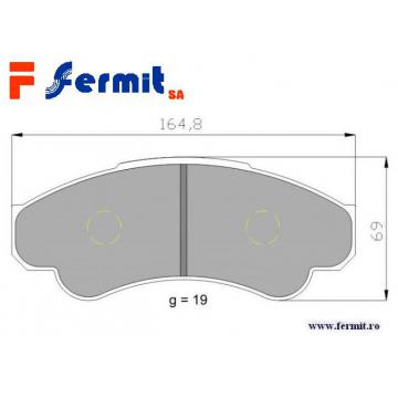 Placute frana fata - Fiat, Citroen, Peugeot - WVA 23858 - Pret | Preturi Placute frana fata - Fiat, Citroen, Peugeot - WVA 23858