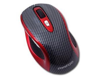 Mouse PRESTIGIO Laser Wireless Carbon/Red PJ-MSL1W - Pret | Preturi Mouse PRESTIGIO Laser Wireless Carbon/Red PJ-MSL1W