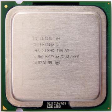 Intel Celeron D 346, 3060Mhz, Socket 775, 256K Cache - Pret | Preturi Intel Celeron D 346, 3060Mhz, Socket 775, 256K Cache
