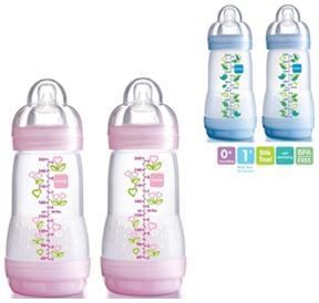 Set 2 biberoane anticolici 260 ml - Pret | Preturi Set 2 biberoane anticolici 260 ml