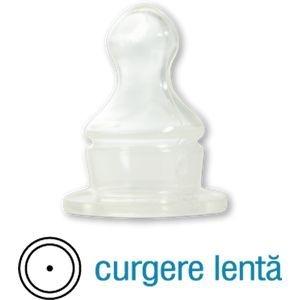 Tetina Primii Pasi silicon, flux lent, 2 buc, 0+ - Pret | Preturi Tetina Primii Pasi silicon, flux lent, 2 buc, 0+