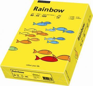Hartie color Rainbow, galben intens - Yellow, A4, 160 g/mp - Pret | Preturi Hartie color Rainbow, galben intens - Yellow, A4, 160 g/mp