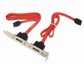 Cablu adaptor 2x SATA to 2x eSATA 50cm CCSATA2RECEPTACLE bracket - Pret | Preturi Cablu adaptor 2x SATA to 2x eSATA 50cm CCSATA2RECEPTACLE bracket