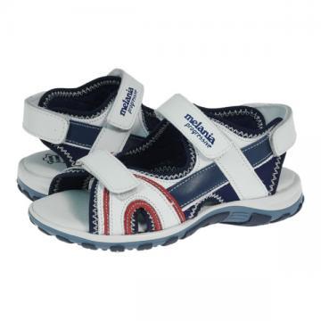 Sandale baieti Melania Velcro albe - Pret | Preturi Sandale baieti Melania Velcro albe